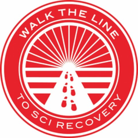 WALK THE LINE TO SCI RECOVERY Logo (USPTO, 26.01.2017)