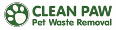 CLEAN PAW PET WASTE REMOVAL Logo (USPTO, 03/24/2017)