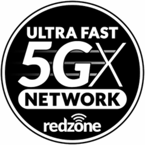 ULTRA FAST 5GX NETWORK REDZONE Logo (USPTO, 23.10.2017)