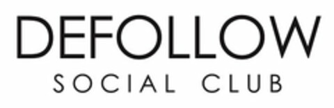 DEFOLLOW SOCIAL CLUB Logo (USPTO, 06.11.2017)