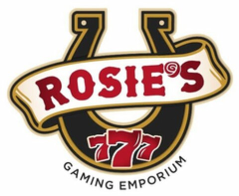 ROSIE'S GAMING EMPORIUM 777 Logo (USPTO, 06/06/2018)