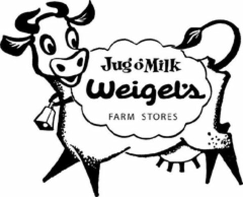 JUG O' MILK WEIGEL'S FARM STORES Logo (USPTO, 27.06.2018)