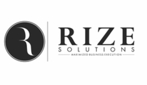 R RIZE SOLUTIONS MAXIMIZED BUSINESS EXECUTION Logo (USPTO, 09/23/2018)