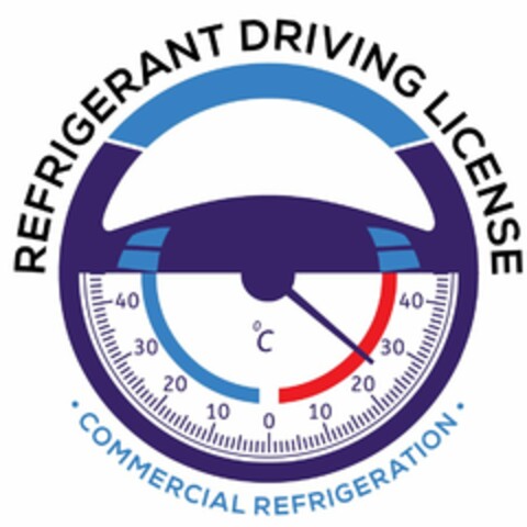 REFRIGERANT DRIVING LICENSE ·COMMERCIALREFRIGERATION· Logo (USPTO, 01/11/2019)