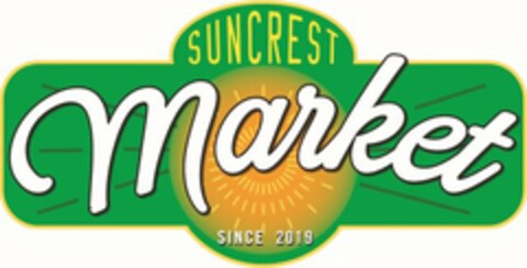 SUNCREST MARKET SINCE 2019 Logo (USPTO, 01/09/2020)