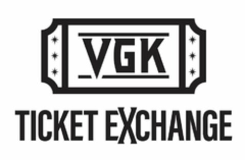 VGK TICKET EXCHANGE Logo (USPTO, 05/04/2020)