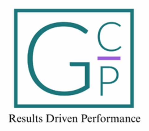 GCP - RESULTS DRIVEN PERFORMANCE Logo (USPTO, 19.08.2020)