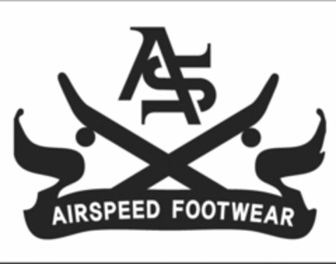 AS AIRSPEED FOOTWEAR Logo (USPTO, 03.02.2010)