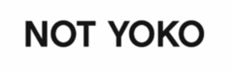 NOT YOKO Logo (USPTO, 04/10/2010)