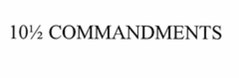 10 1/2 COMMANDMENTS Logo (USPTO, 30.09.2010)