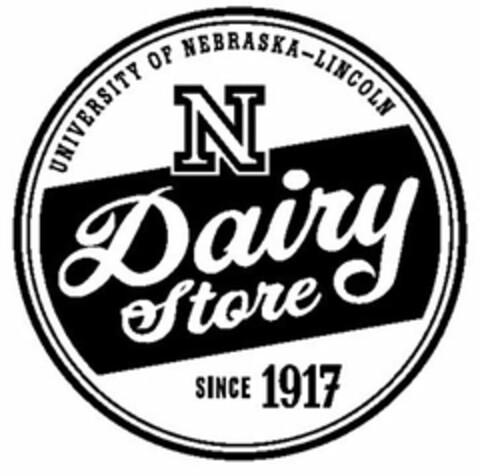 UNIVERSITY OF NEBRASKA-LINCOLN N DAIRY STORE SINCE 1917 Logo (USPTO, 09/14/2011)