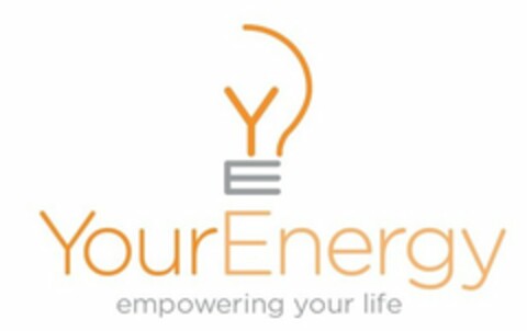 YE YOUR ENERGY EMPOWERING YOUR LIFE Logo (USPTO, 11.09.2012)