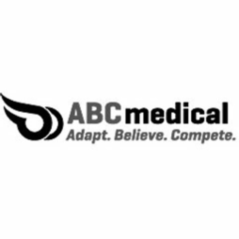 ABC MEDICAL ADAPT. BELIEVE. COMPETE. Logo (USPTO, 01/16/2013)