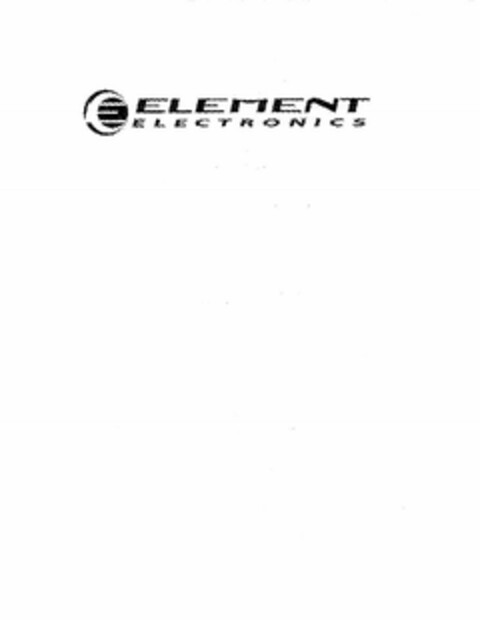 E ELEMENT ELECTRONICS Logo (USPTO, 05.06.2013)