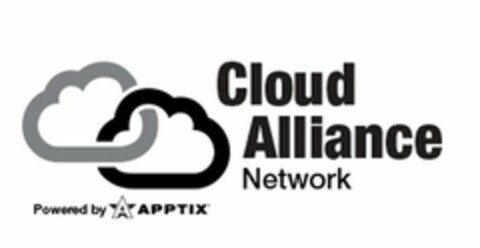 CLOUD ALLIANCE NETWORK POWERED BY A APPTIX Logo (USPTO, 06.06.2014)
