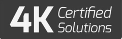 4K CERTIFIED SOLUTIONS Logo (USPTO, 22.09.2014)