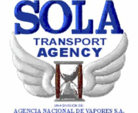 SOLA TRANSPORT AGENCY AGENCIA NACIONAL DE VAPORES S.A. Logo (USPTO, 19.02.2015)
