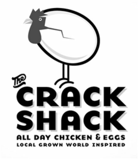 THE CRACK SHACK ALL DAY CHICKEN & EGGS LOCAL GROWN WORLD INSPIRED Logo (USPTO, 11.03.2015)