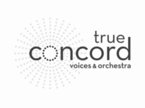 TRUE CONCORD VOICES & ORCHESTRA Logo (USPTO, 25.03.2015)