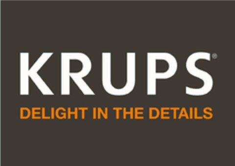 KRUPS DELIGHT IN THE DETAILS Logo (USPTO, 08.08.2017)