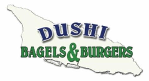 DUSHI BAGELS & BURGERS Logo (USPTO, 12/07/2017)