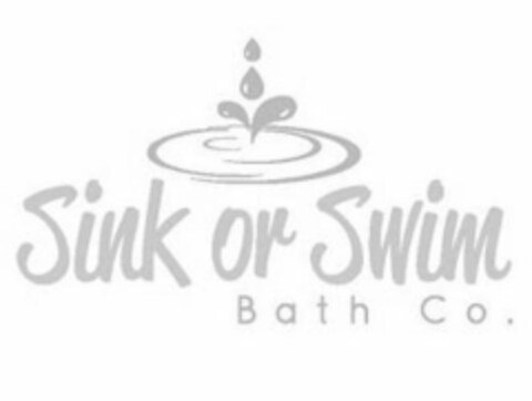 SINK OR SWIM BATH CO. Logo (USPTO, 08/23/2018)