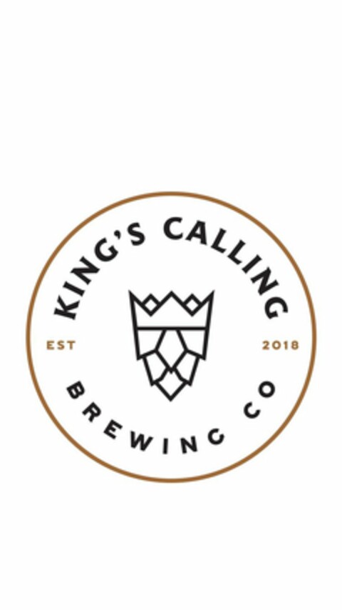 KING'S CALLING BREWING CO EST 2018 Logo (USPTO, 06/07/2019)