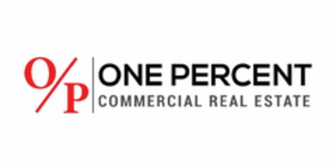 O/P ONE PERCENT COMMERCIAL REAL ESTATE Logo (USPTO, 31.07.2019)