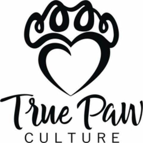 TRUE PAW CULTURE Logo (USPTO, 08/01/2019)