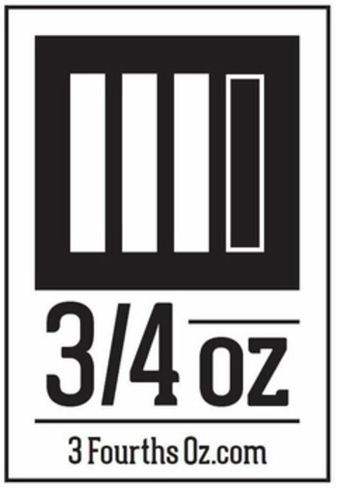 3/4 OZ 3FOURTHSOZ.COM Logo (USPTO, 11.09.2020)