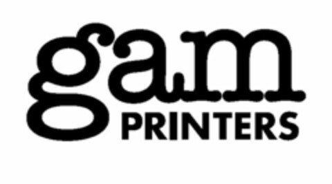 GAM PRINTERS Logo (USPTO, 10.03.2009)