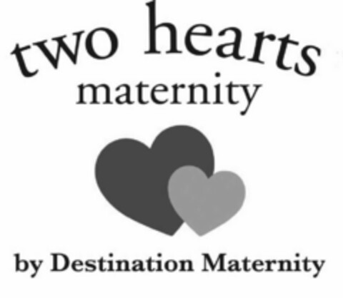 TWO HEARTS MATERNITY BY DESTINATION MATERNITY Logo (USPTO, 05/14/2009)