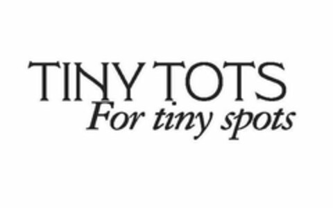 TINY TOTS FOR TINY SPOTS Logo (USPTO, 18.05.2009)