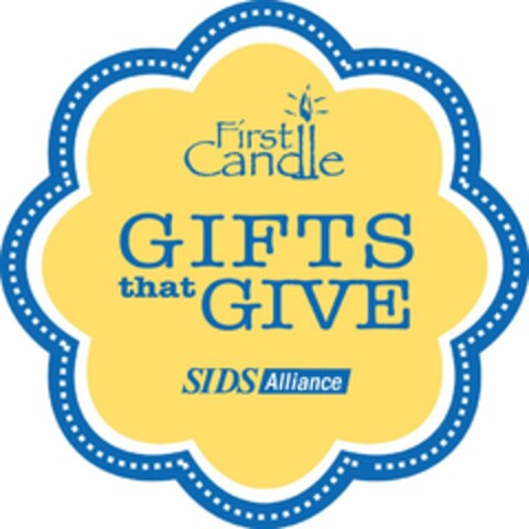 FIRST CANDLE GIFTS THAT GIVE SIDS ALLIANCE Logo (USPTO, 31.03.2010)