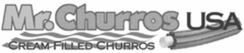 MR. CHURROS USA CREAM FILLED CHURROS Logo (USPTO, 19.08.2010)