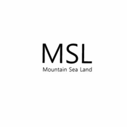 MSL MOUNTAIN SEA LAND Logo (USPTO, 07/06/2011)