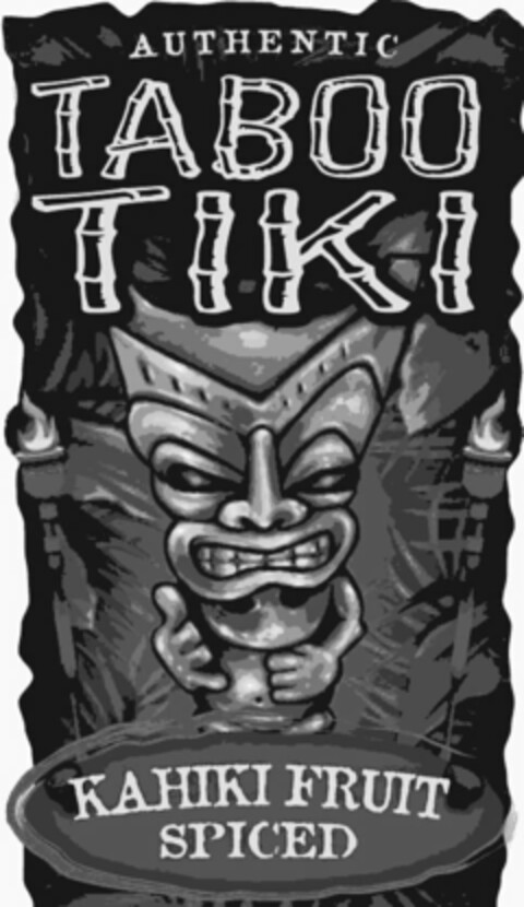 AUTHENTIC TABOO TIKI KAHIKI FRUIT SPICED Logo (USPTO, 18.08.2011)