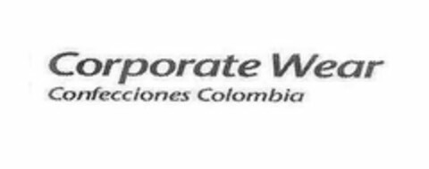 CORPORATE WEAR CONFECCIONES COLOMBIA Logo (USPTO, 09/08/2011)