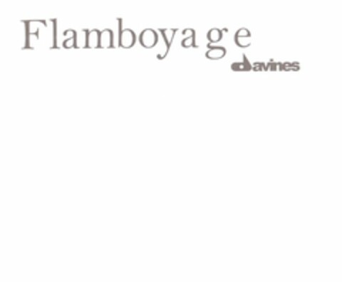 FLAMBOYA G E  DAVINES Logo (USPTO, 19.01.2012)