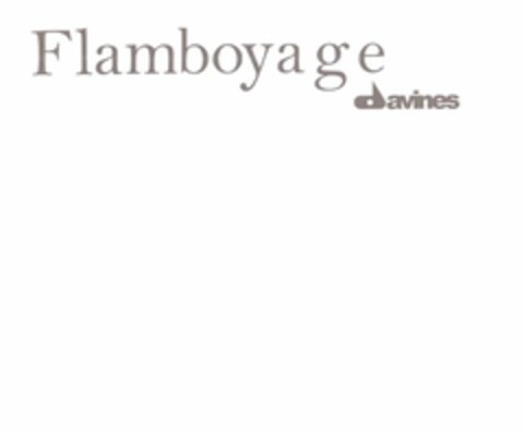 FLAMBOYA G E  DAVINES Logo (USPTO, 01/19/2012)