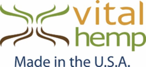 VITAL HEMP MADE IN THE U.S.A. Logo (USPTO, 10.12.2014)