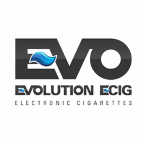 EVO E-VOLUTION E-CIG ELECTRONIC CIGARETTES Logo (USPTO, 11.12.2014)
