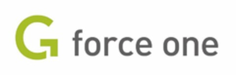 G FORCE ONE Logo (USPTO, 10.05.2016)