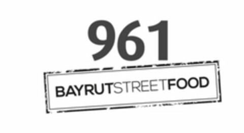 961 BAYRUTSTREETFOOD Logo (USPTO, 13.07.2016)