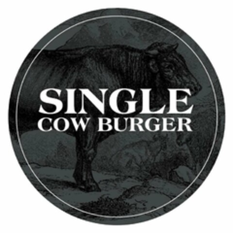 SINGLE COW BURGER Logo (USPTO, 07/18/2016)