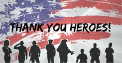 THANK YOU HEROES! Logo (USPTO, 27.01.2017)