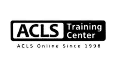 ACLS TRAINING CENTER ACLS ONLINE SINCE 1998 Logo (USPTO, 07.02.2017)