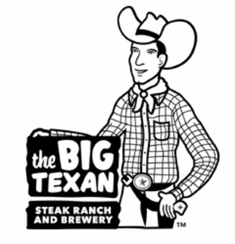 THE BIG TEXAN STEAK RANCH AND BREWERY Logo (USPTO, 03/26/2017)