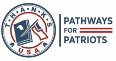 THANKS USA PATHWAYS FOR PATRIOTS Logo (USPTO, 22.01.2018)