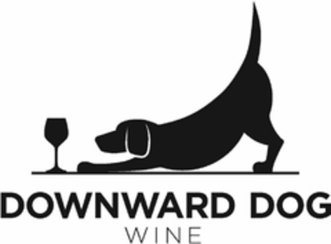 DOWNWARD DOG WINE Logo (USPTO, 18.09.2018)